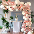 Rose Gold Balloon Arch Garland Kit Set Party Decorations White Clear Latex Balloons for Bridal Shower Wedding Decorations