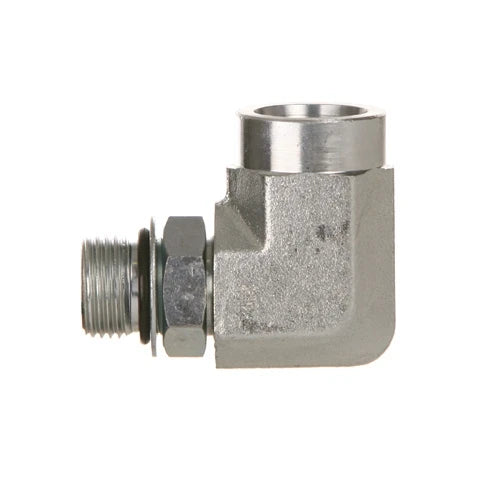 NJ Brand Model 6815-08-08 High Pressure Forged Carbon Steel Round Head Elbow Hydraulic Adapters