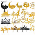 Mubarak Moon Acrylic Cake Topper Party Decor 2021 Ramadan Islamic Photo Prop Muslim Islam Celebration Eid Party PQA048