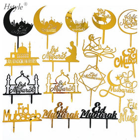 Mubarak Moon Acrylic Cake Topper Party Decor 2021 Ramadan Islamic Photo Prop Muslim Islam Celebration Eid Party PQA048
