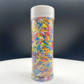 Unicorn Solid Craft Sprinkles Different Sizes Plastic Candle Wax Ice Cream Cake Decoration Snowflakes in Glass Bottle for Edible