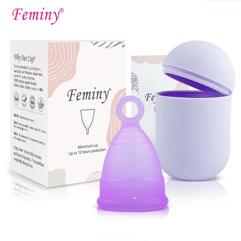 For Copa Reusable Menstrual Cup with Sterilizer 15~35ml Volume XS/S/L Sizes