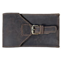 Fanny Pack Razor Tool Holster Genuine Leather Vintage Multi-Purpose Durable Fashion Button Closure All Seasons Portable Travel