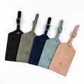 In Stock Pu Leather Baggage Bag Tag Privacy Protection Luggage Travel Name Tags Backpack Label Suitcase Luggage Tags