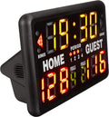 Durable LED Basketball Tabletop Scoreboard Indoor Outdoor Remote Control Display for Tennis Football Badminton Court Equipment