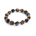 Fan 14k Faceted Bead Bracelet tiger Eye Sodalite Hot Sell Bracelet Natural Beads Silver Obsidian Black Agate Energy Bracelet