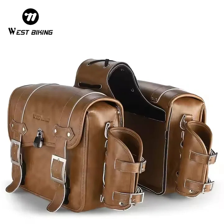 WEST BIKING Cycling Waterproof Side Delivery Rear Bag 16L Large Capacity Outdoor Travel Sport Bicycle Motorcycle Bilateral Bag