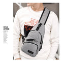 QXMOVING Fashion Portable Chest Messenger Bag for Men Small Fanny Pack for Camping Trekking Outdoor for Winter Autumn Summer