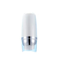50ml White Oval Cosmetic Bottle with Gold Electroplated Cap Environmentally Friendly PE Hose for Sunscreen Isolation Cream