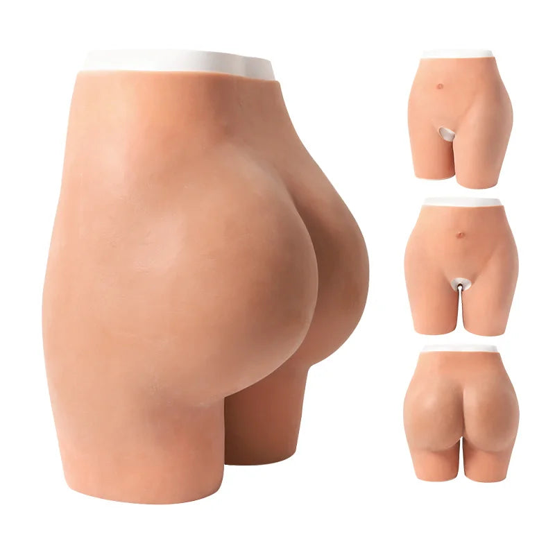Dark Woman Silicone Panty Hips Bombom Butt Enhancement Shaper Body Padded Panties Big Hips up Buttocks Underpants