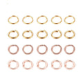 304 Stainless Steel Open Jump Rings 14k Gold Plated Rose Gold Open Ring Accessoires Jewelry Findings & Components