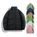 Unisex Winter Custom Logo Puffer Coat Simply Style Winter Thick Warm Coat With Polyester Filled Bubble Coat