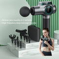 2026 Custom Smart Electric Percussion Massager Gun High Frequency Portable Vibration Impulse Deep Tissue 8 Massage Heads 3200RPM