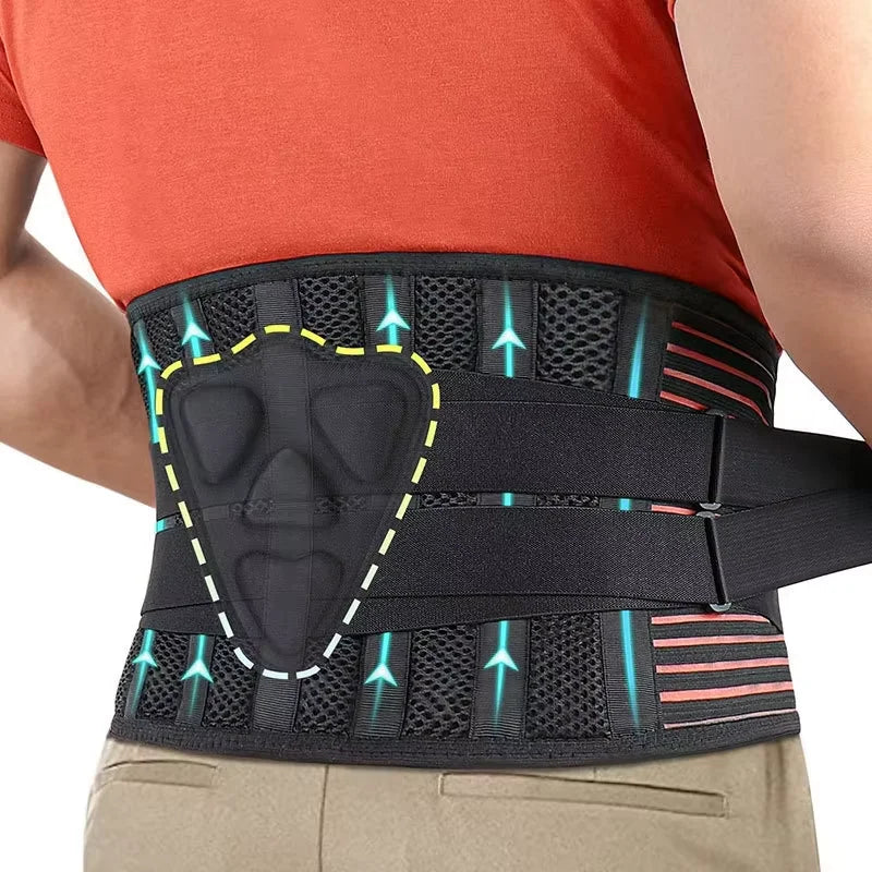 Lumbar Support Belt Lower Pain Relief Support WaistBrace Adjustable Working Waist Back Brace