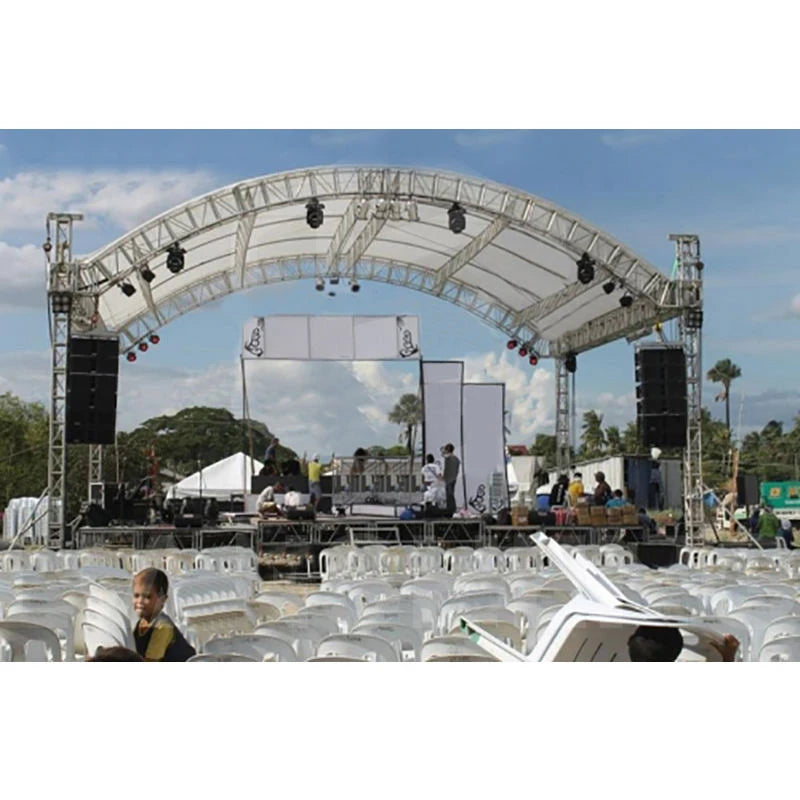 Roof Led Screen Wall Ground Support Truss Display System With Stage for Outdoor Event Lighting Truss for Exhibitions Stage Truss
