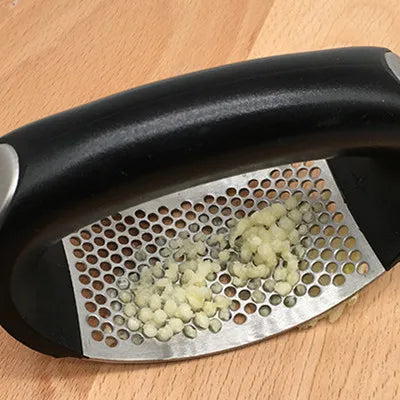 HelloWorld Chopper Grinding Garlic Pepper Powder Kitchen Tools Stainless Steel Garlic Press Manual Machine Ginger Juice Machine Garlic