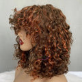 Promotion Price Bangs Bob Wig Orange Piano Cambodian Human Hair Wig12Inch Sdd #P4/350 Luxury Curl Factory Made Bob Wigs