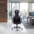 Contemporary Ergonomic PVC Synthetic Leather Swivel Rocker Chair for Video Computer Gaming in Office Use