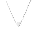 316L Stainless Steel Minimalist Jewelry 14K Gold Heart Charm Pendant with Link Chain Valentine's Gift Wedding Necklace for Women