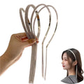 Luxury Shiny Rhinestone Hairbands for Women Baroque Long Tassel Metal Hairband Diamond Chain Headband Crystal Hair Accessories
