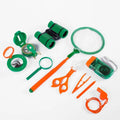 Children's Outdoor Adventure Toy Set Multi-function Telescope Compass Hand-cranked Flashlight