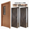 UK Style Hotel Apartment Hospital Fireproof Doors and windows Modern Design Wooden Residential Interior Fire Rated Door