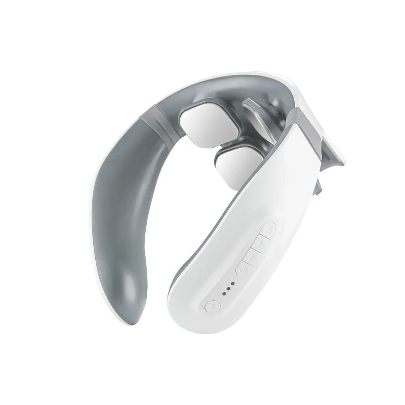 Smart Luxury Neck Massager ABS+Silicone Material Multifunctional Shoulder Neck Pulse Physiotherapy Cervical Spine Instrument