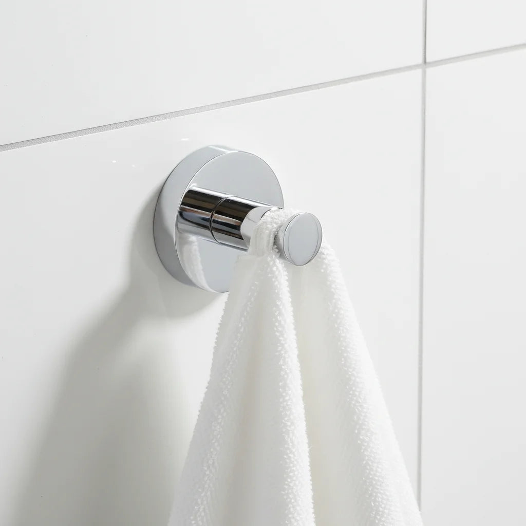 Hot Sale Zinc Alloy Chrome Finish Eco-Friendly Modern Multifunction Wall Mounted Coat Hook for Kitchen Bathroom Hanging Clothes