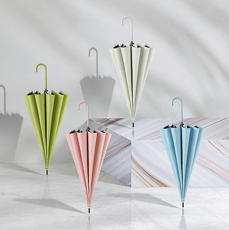 16-Rib Straight Umbrella Factory Direct Premium Cost-Effective Top Choice Custom Logo Available MegaBDM