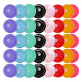 RTS  40pcs/ctn Colored Replacement Plastic Lids for 16oz Glass clear Frosted Cups Glass Tumbler Mugs 8 Colors Mixed