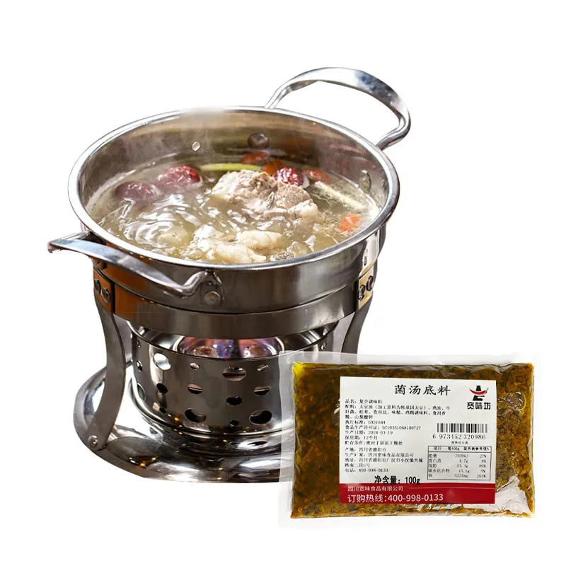 Rotate Small Hot Pot Base Ingredients Casserole Sauce Rice Noodles Seasoning Package