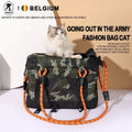 Two-Sided Entrance Zipper Pet Carrier Airline Approved Collapsible Travel Dog Crate Cat Bag Cotton Linen Leather Oxford MegaBDM