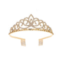 Birthday Party Princess Crown Jewelry Metal Comb Beautiful Crown Tiaras Headband