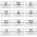 Personalized 12 Zodiac Crystal Stone Beaded Bracelet Geometric Horoscope Braided Rope for Gifts Anniversaries Parties