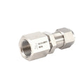 Bulkhead Fitting 316 SS Compression Fitting Swagelok Type Double Ferrule Tube Fitting NPT Bulkhead Female Connector