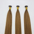 Double Drawn I Tip Human Hair Extensions Light Color Long European Human Hair Dreadlock Hair Extensions
