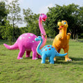 Resin Dinosaur Fiberglass Animal Dinosaur Sculpture for Birthday Party Decoration Props