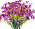 UV Resistant Artificial Flowers for Outdoor Decor No Fade Faux Plastic Plants for Garden Window Box for Thanksgiving New Year