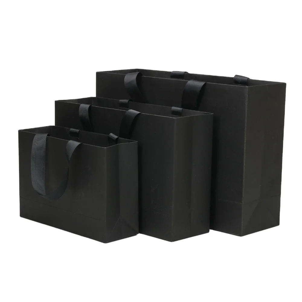 Eco-Friendly Kraft Paper Bag with Handles for Gifting and Special Occasions with Custom Logo