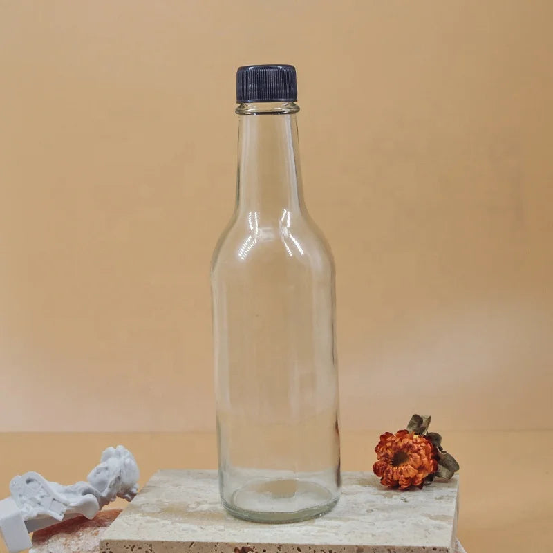 Hot Sale Bulk 90ml 150ml 250ml Glass Chili Sauce Tomato Salad Bottle with Plastic Lid