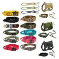 Best Pet Leash Large Dog Strap Nylon Tactical Chest Back Set Collar Leash Outdoor Training Dog Leash Pet Harnesses