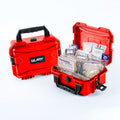 GLARY Portable Medical First Aid Case Shockproof Medical Travel Case With Handle Dustproof Storage Case Box for Medication