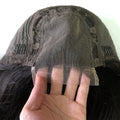AU 100% Remy Hair Straight Brazilian Hair Dobdle Human Hair Toupee Machine Weft 4x4 Frontal Lace Bob Wigs