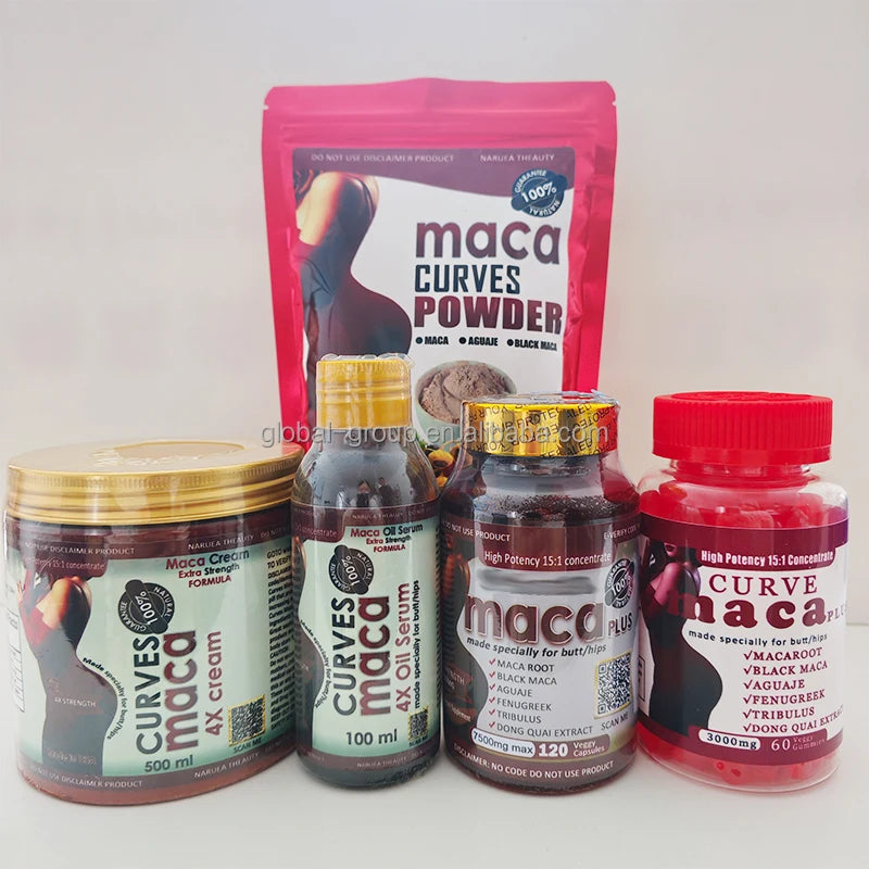Oem Available Clinically Tested Vegan Capsules Natural Organic Enhancement Fitness Booty Maca Butt Enlargement Capsules