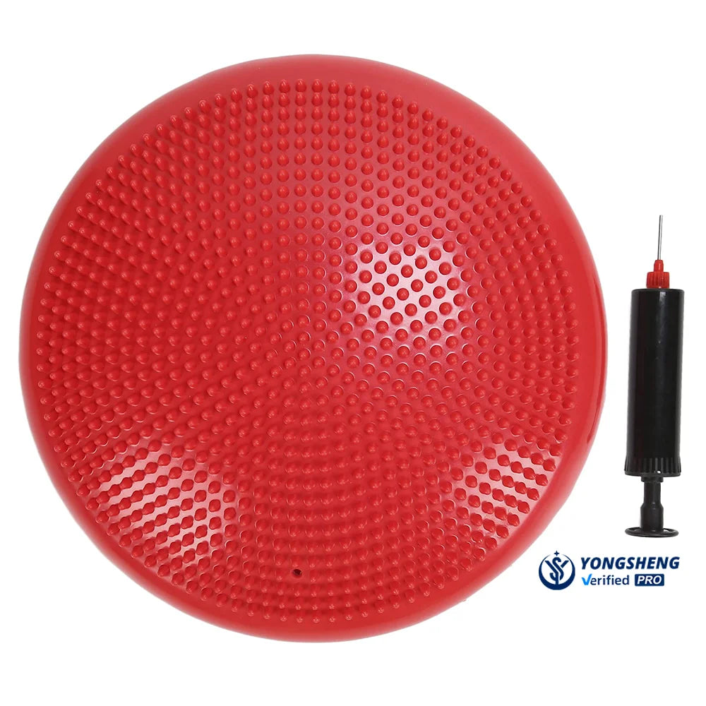 Durable PVC Inflatable Yoga Balance Board 33cm Customized Color & Logo Balancing Training-Yongsheng