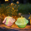 Custom Christmas Luxury Cute Star-Shaped Bowl Empty Ceramic Candle Vessels Aromatherapy Scented Iridescent Candle Jar Gift Box