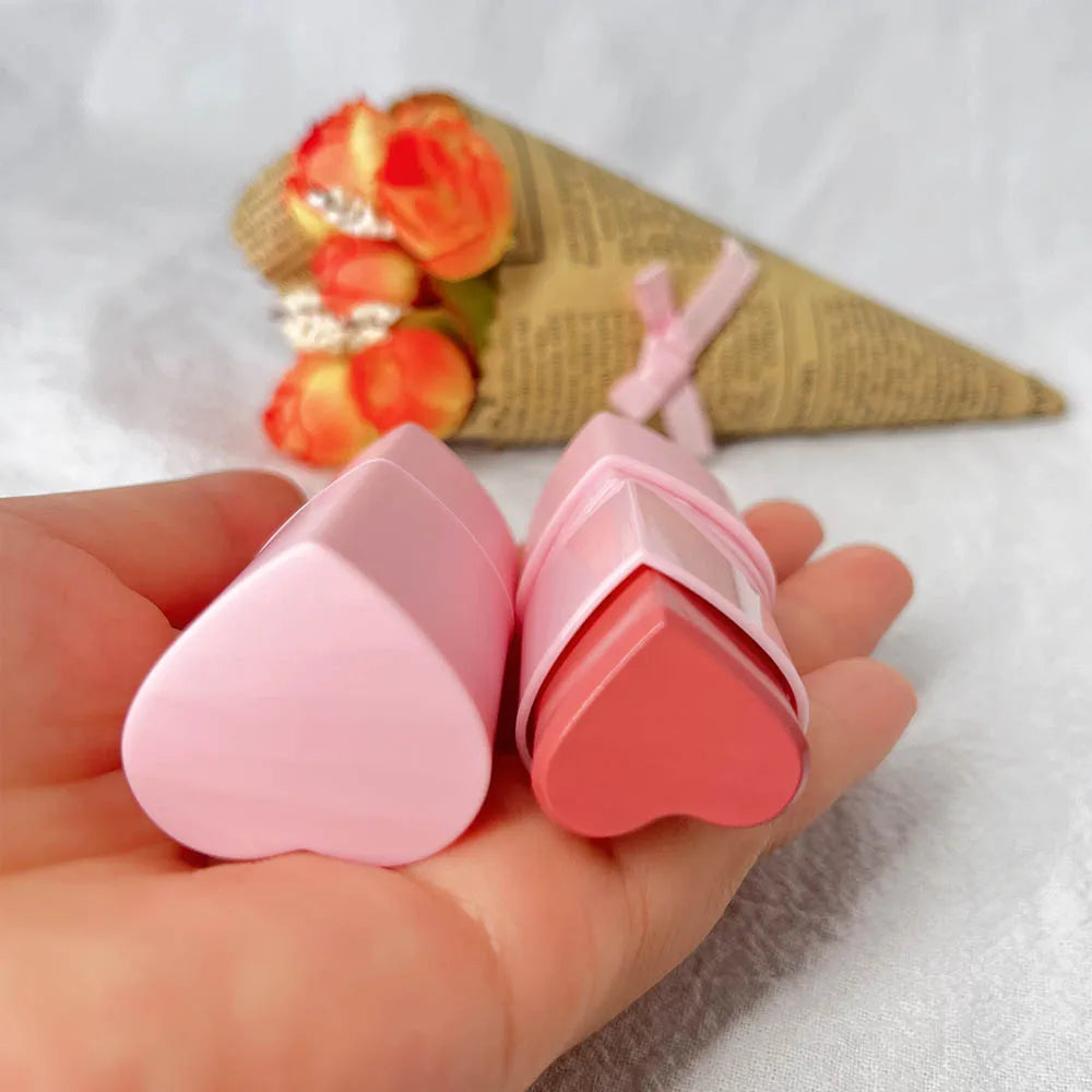 Vegan Blusher Wholesale Hot Selling Heart Cheek Cosmetics Makeup Private Label Cream Blush Stick