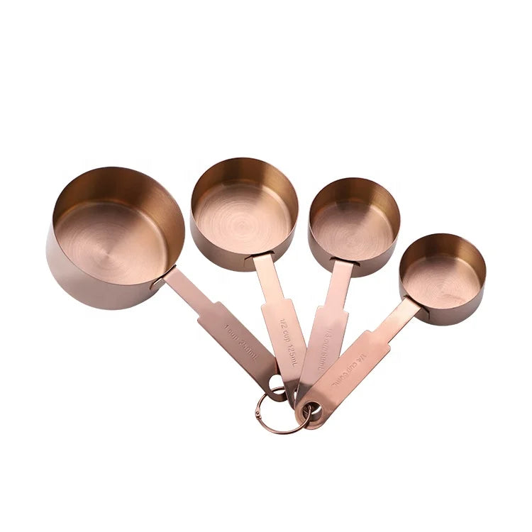 kitchen tools buy stainless steel adjustable baking cake rose gold copper measuring cup and spoon set