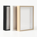 Photo Frame White 3d Deep Art Picture Frame Box Dried Flower Leaves Wood MDF Shadow Box Photo Frame A4 A3