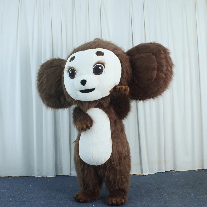 Inflatable Mascot Costume Cheburashka Monkey Russian Cartoon Costume Mascot